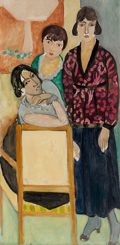 Tre søstre og «Rosenmarmorbordet» av Henri Matisse
