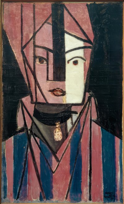 Hvitt og rosa hode (Marguerite Matisse) av Henri Matisse