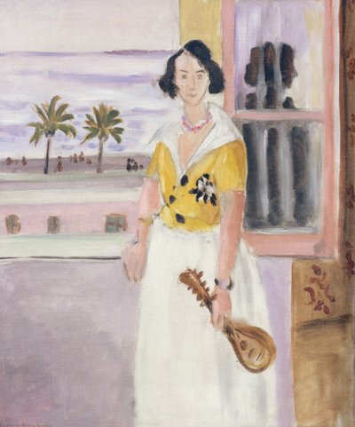 Kvinne med mandolin, ca. 1921–22 (olje på lerret) av Henri Matisse