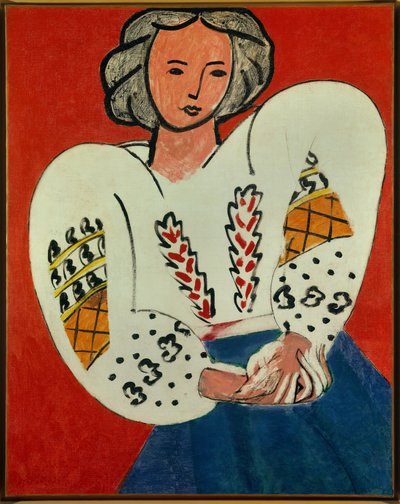 Den rumenske blusen 1940 (olje på lerret) av Henri Matisse
