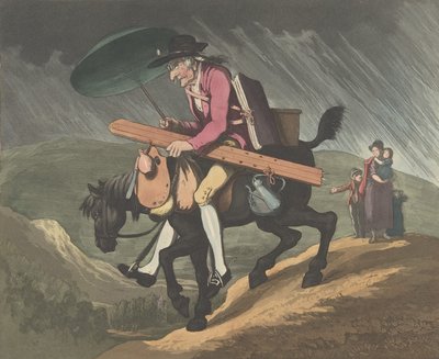 En kunstner på reise i Wales, 10. februar 1799. av Henri Merke