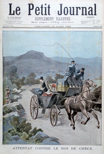 Angrepsforsøk på kongen av Hellas, 1898 av Henri Meyer