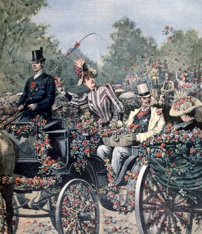 Battle of Flowers Parade, 1891 av Henri Meyer