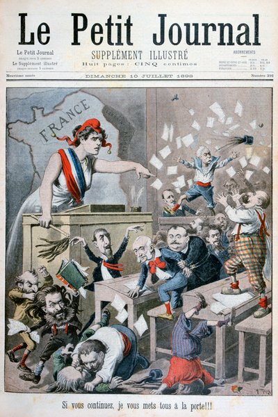 Karikatur av Deputertkammeret, Paris, 1898 av Henri Meyer