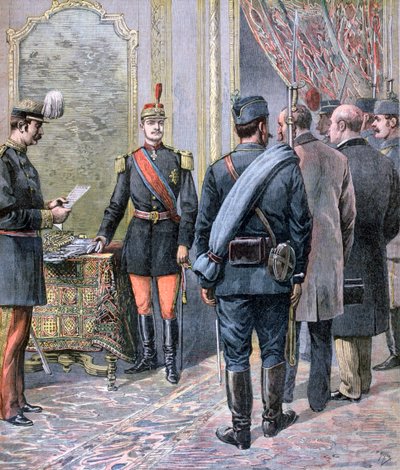 Kupp i Serbia, 1893 av Henri Meyer