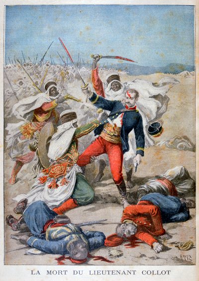 Løytnant Collets død, Algerie, 1896 av Henri Meyer