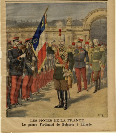Ferdinand I av Bulgaria ved Élysée-palasset av Henri Meyer