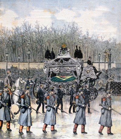 Begravelse av keiseren av Brasil, 1891 av Henri Meyer