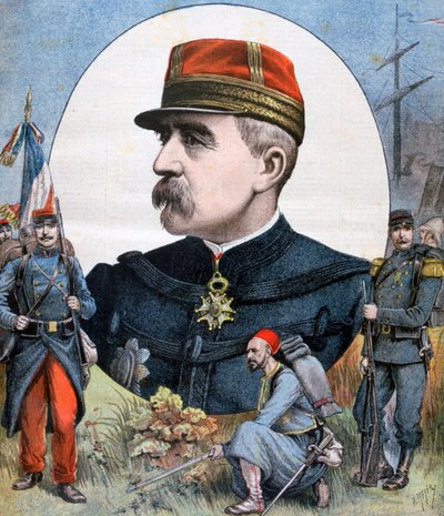 General Jacques Duchesne, sjef for den franske ekspedisjonsstyrken til Madagaskar, 1894 av Henri Meyer