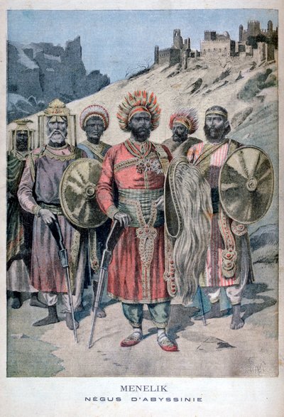 Menelik II av Abessinia, 1895 av Henri Meyer