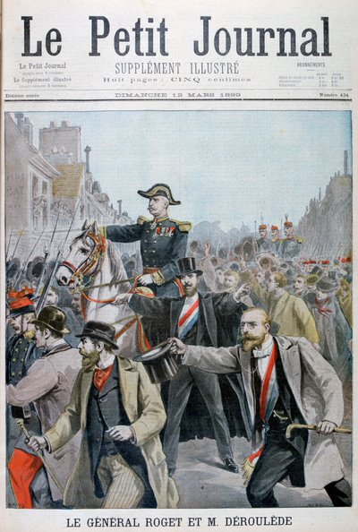 Paul Déroulède griper General Rogets hodelag, Paris, 1899 av Henri Meyer