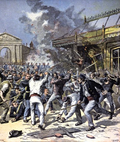 Opptøyer i Bordeaux av Henri Meyer