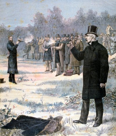 Duellen mellom Paul Deroulede og Georges Clemenceau, 1893 av Henri Meyer