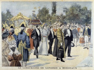 Lord Mayor of London til Bordeaux - i "" Le Petite Journal" av Henri Meyer