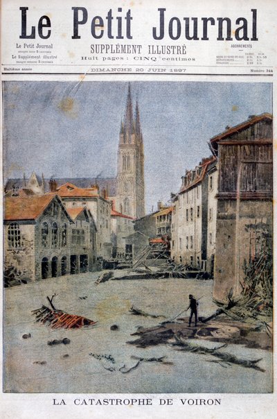 Katastrofen i Voiron, Frankrike, 1897 av Henri Meyer