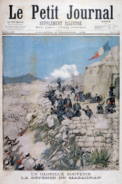 Forsvaret av Mazagran, Algerie, 1896 av Henri Meyer