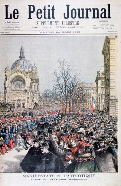 Franske troppers avgang til Madagaskar, Paris, 1895 av Henri Meyer