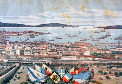 Havnen i Toulon, 1893 av Henri Meyer