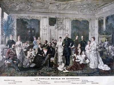 Kongefamilien i Danmark, 1891 av Henri Meyer