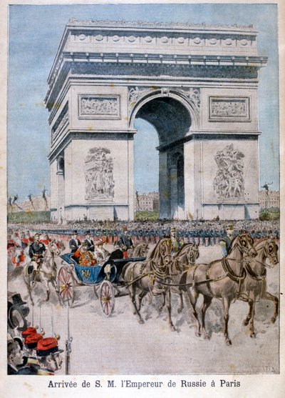 Tsar Nicholas II ankommer Paris, 1896 av Henri Meyer