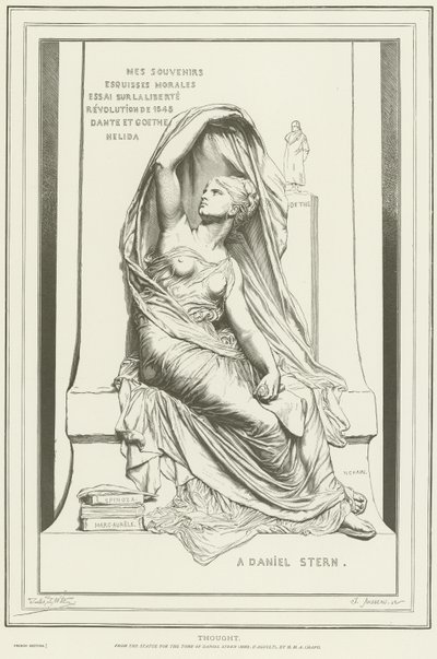 Allegory of Thought av Henri Michel Antoine Chapu