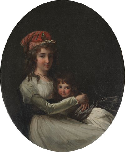 Porträt einer Mutter und Tochter, ca. 1794-95 von Henri-Pierre Danloux
