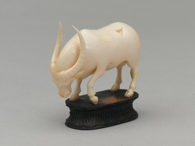 Svart biskop, sjakkbrikke, India, 1820 ca av Henri Pille