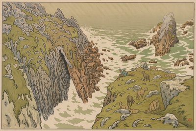 Aspekter av naturen: klippen av Henri Rivière