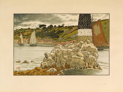 Beacon på Trieux av Henri Rivière