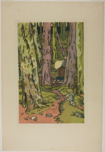Vaskerom i skogen i Loguivy av Henri Rivière