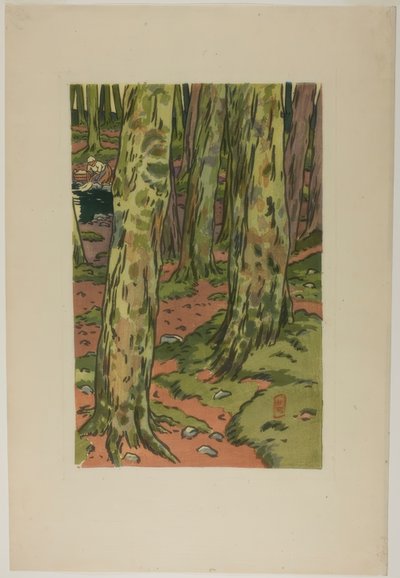 Vaskerom i skogen i Loguivy av Henri Rivière