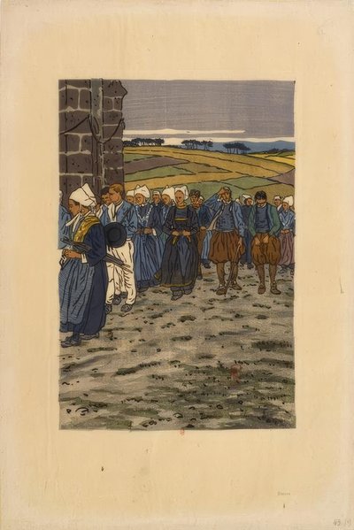 Benådningen av Sainte-Anne-la-Palud av Henri Rivière