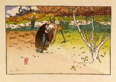 Grønnsakshage i Ville-Hue (Saint-Briac) av Henri Rivière