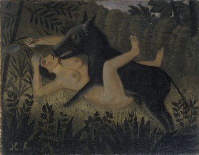Skjønnheten og udyret av Henri Rousseau