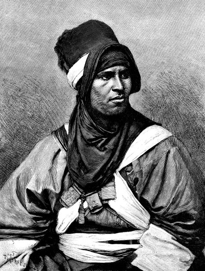 En Targui-mann, 1895. av Henri Thiriat