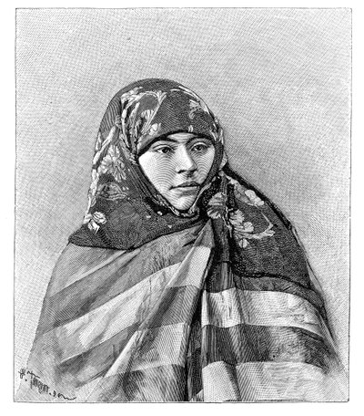 En kvinne fra Brussa, Tyrkia, 1895. av Henri Thiriat