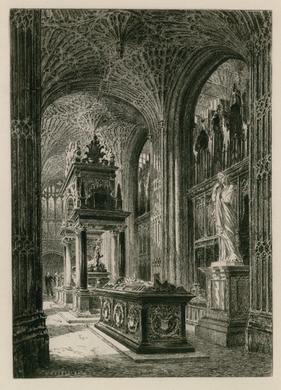 Interiøret i Westminster Abbey av Henri Toussaint