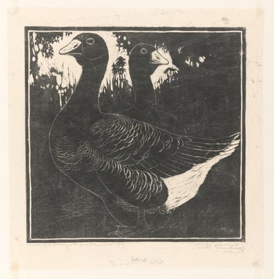 Toulouse ganzen (original tittel på objekt) av Henri Verstijnen (signed by artist)