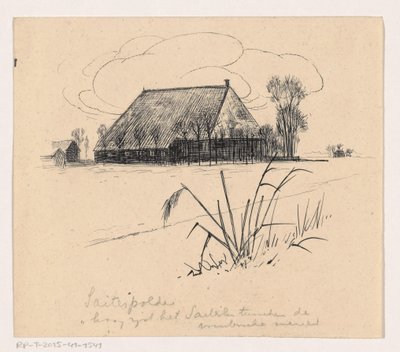Låve i Saiterpolder av Henri Verstijnen