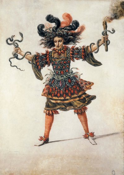 Ballettdrakt av raseri av Henri de Gissey