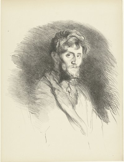 Portret van man setter baard Portrett av en skjeggete mann The Trial (serietittel) av Henri de Groux