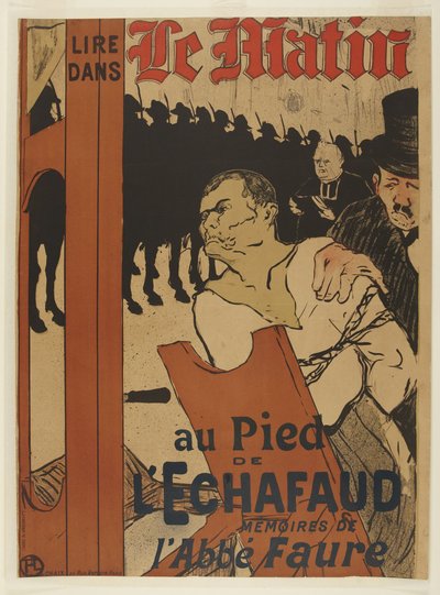 Ved foten av skafottet av Henri de Toulouse-Lautrec