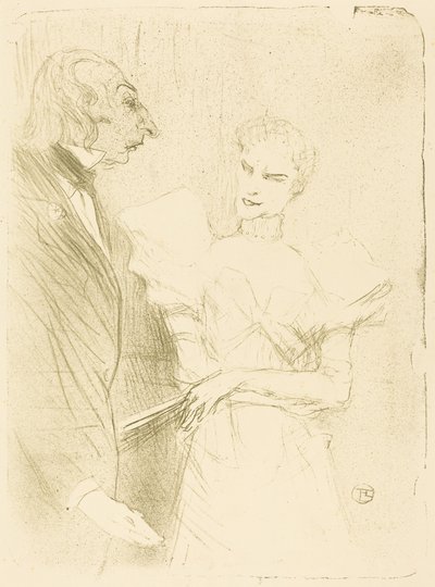 Brandès og Leloir i «Cabotins» av Henri de Toulouse-Lautrec