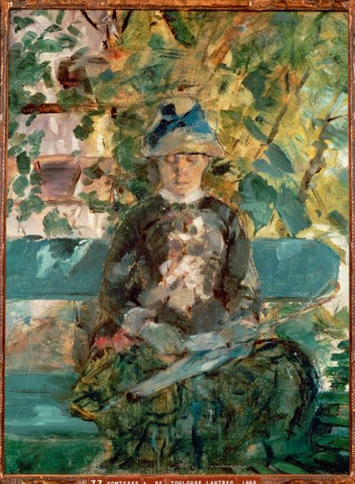 Komtesse Adele-Zoe de Toulouse-Lautrec, kunstnerens mor av Henri de Toulouse-Lautrec