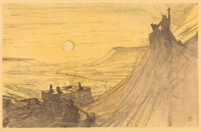 Omslag til «Au pied du Sinaï» av Henri de Toulouse-Lautrec