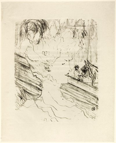 Emilienne d#39;Alençon, fra Thirteen Lithographs av Henri de Toulouse-Lautrec