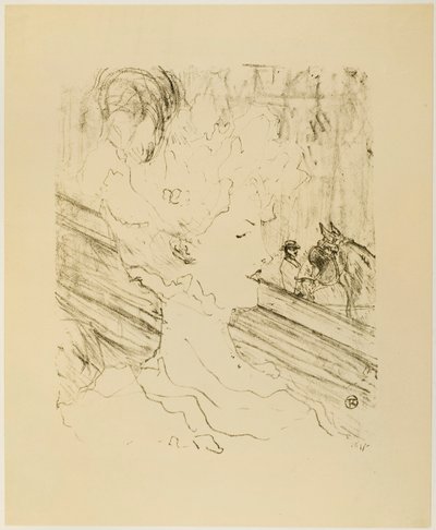 Emilienne d#39;Alençon, fra Thirteen Lithographs av Henri de Toulouse-Lautrec