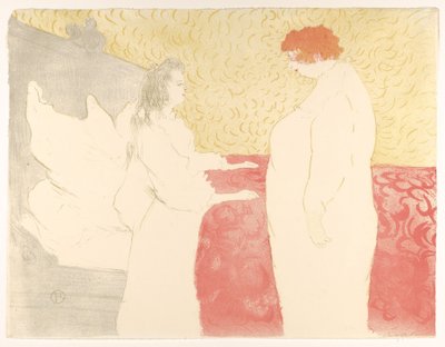 Å stå opp, fra «Elles» av Henri de Toulouse-Lautrec