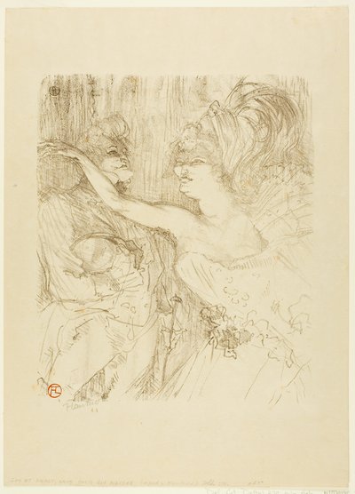 Guy og Mealy i «Paris qui Marche» av Henri de Toulouse-Lautrec
