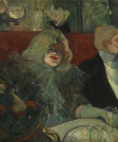 In a Private Dining Room (At the Rat Mort), ca. 1899 (olje på lerret) (se også 5848190) av Henri de Toulouse Lautrec